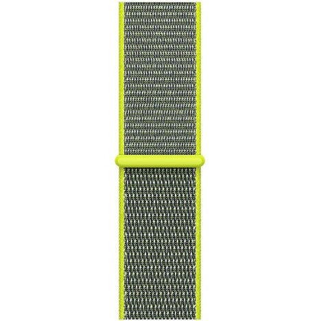 Curea iUni compatibila cu Apple Watch 1/2/3/4/5/6/7, 38mm, Nylon Sport, Woven Strap, Grey/Electric G