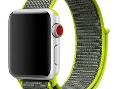 Curea iUni compatibila cu Apple Watch 1/2/3/4/5/6/7, 44mm, Nylon Sport, Woven Strap, Grey/Electric G