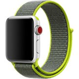 Curea iUni compatibila cu Apple Watch 1/2/3/4/5/6, 42mm, Nylon Sport, Woven Strap, Grey/Electric Gre